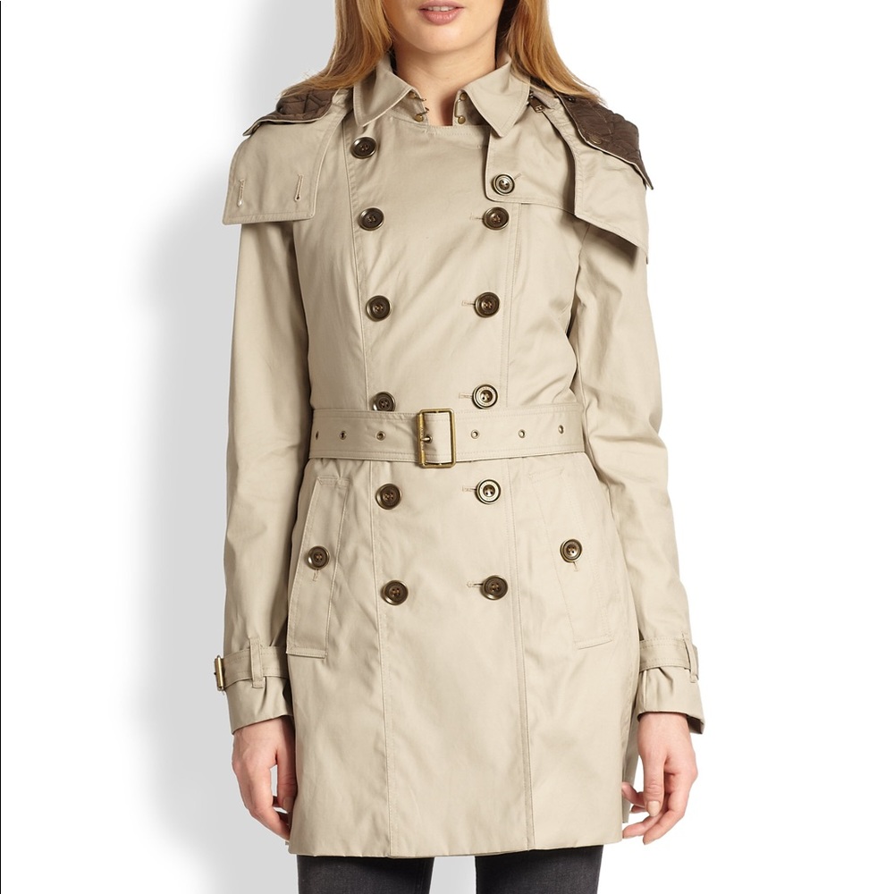 Natural reymoore with Detachable Hood & Liner Coat